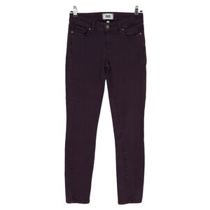 Paige Verdugo Ankle Skinny Jeans Vamp Red Purple Slim Denim 26